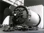 Copyright Boeing Company. Photograph of the Saturn V third stage used for Apollo 11.